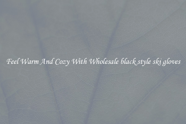Feel Warm And Cozy With Wholesale black style ski gloves