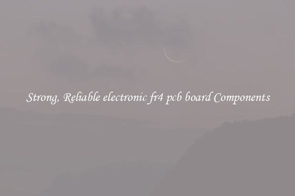 Strong, Reliable electronic fr4 pcb board Components