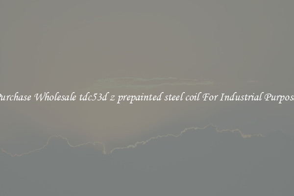 Purchase Wholesale tdc53d z prepainted steel coil For Industrial Purposes