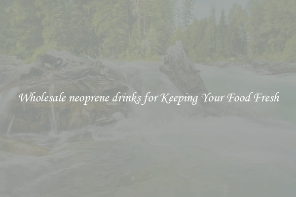 Wholesale neoprene drinks for Keeping Your Food Fresh