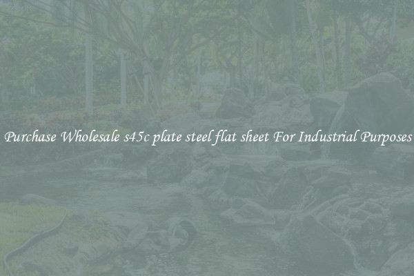Purchase Wholesale s45c plate steel flat sheet For Industrial Purposes