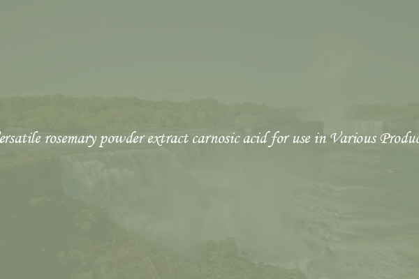 Versatile rosemary powder extract carnosic acid for use in Various Products