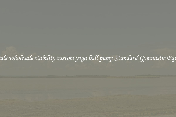 Wholesale wholesale stability custom yoga ball pump Standard Gymnastic Equipment