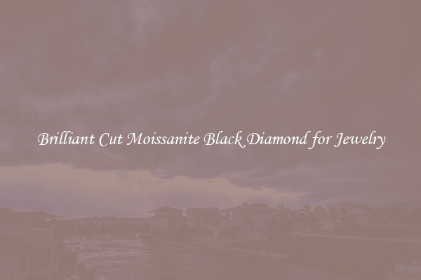Brilliant Cut Moissanite Black Diamond for Jewelry