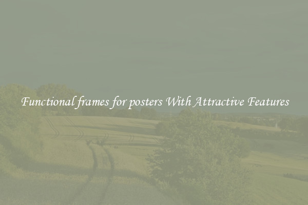 Functional frames for posters With Attractive Features