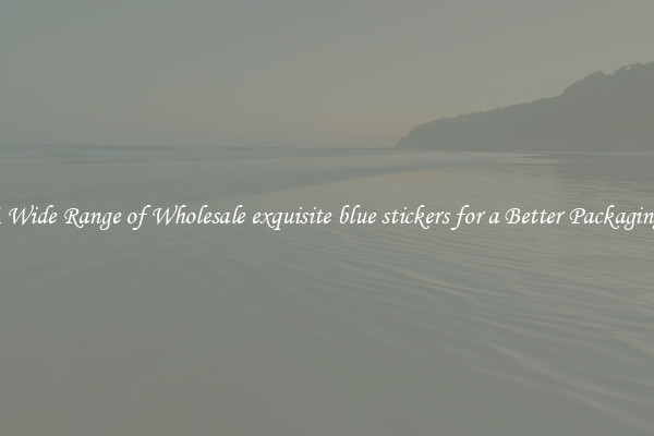 A Wide Range of Wholesale exquisite blue stickers for a Better Packaging 