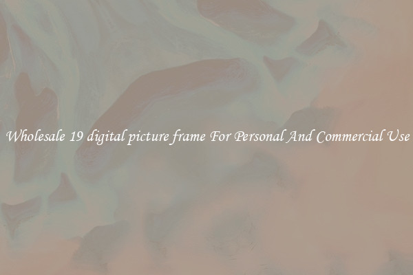 Wholesale 19 digital picture frame For Personal And Commercial Use