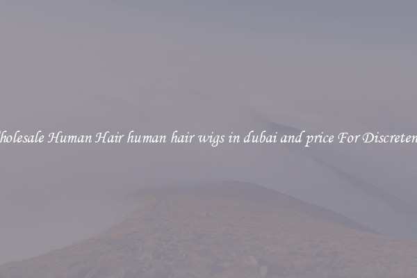 Wholesale Human Hair human hair wigs in dubai and price For Discreteness