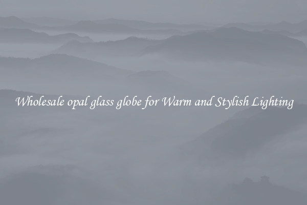 Wholesale opal glass globe for Warm and Stylish Lighting