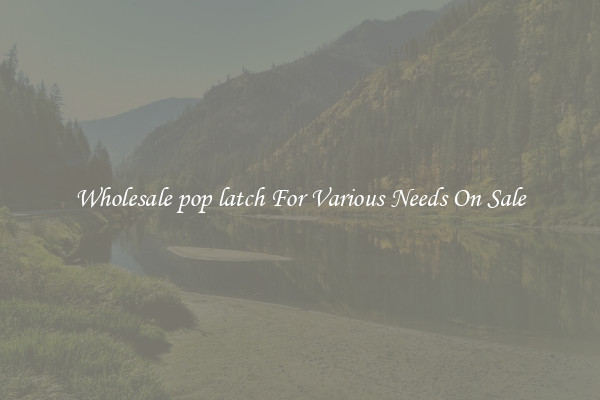 Wholesale pop latch For Various Needs On Sale